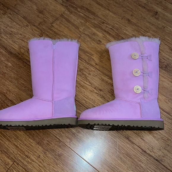 Ugg Bailey Button Triplet Boots Little Kids Style : 1962K PINK - Picture 5 of 10